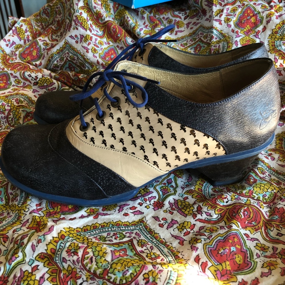 Fluevog Promise Saddle Oxfords Size 11